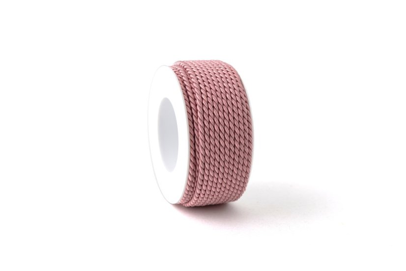 Šňůra Twisted 4 mm - Barva: Fialová