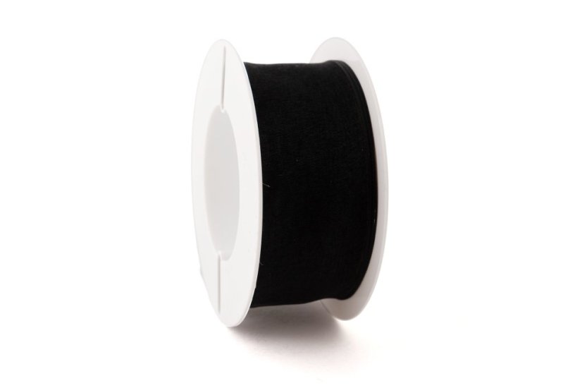 Organzová stuha s drátkem 40 mm - Barva: Zelená