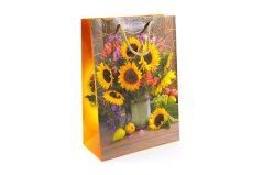 Dárková taška Slunečnice 22,5 x 31,5 x 10,8 cm