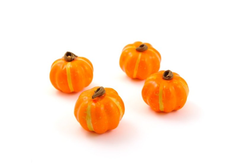 Umělá dýně 4 cm - oranžová