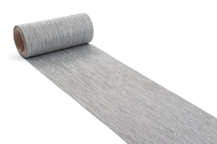 Dekorační látka s leskem 12 cm