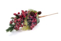 Umělá větvička s šípky a šiškami 60 cm