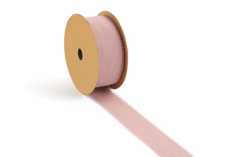Hedvábná stuha s třásněmi 4 cm