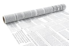 Floristická fólie s novinovým potiskem 50 cm