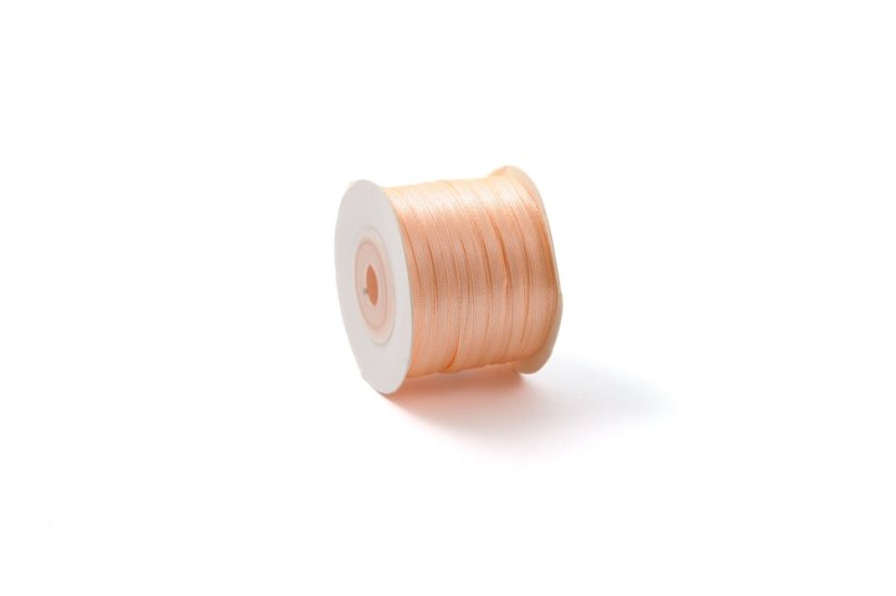 Saténová stuha 3 mm - Barva: Khaki