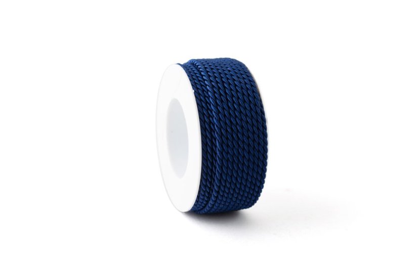 Šňůra Twisted 4 mm - Barva: Fialová