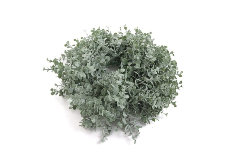 Umělý eukalyptový věnec 35 cm