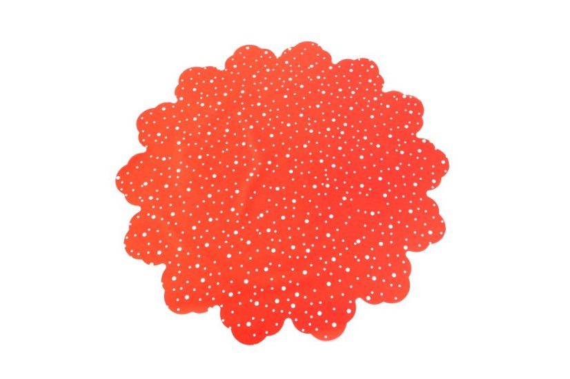 Celofánová manžeta Puntík 50 cm - Barva: Bílá