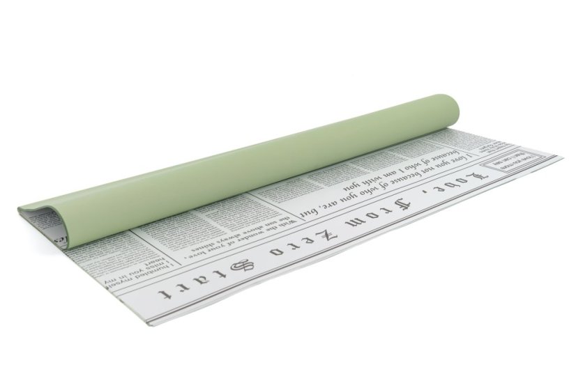 Folie s novinovým potiskem 58 x 58 cm