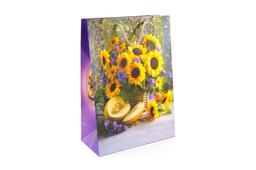 Dárková taška Slunečnice 22,5 x 31,5 x 10,8 cm