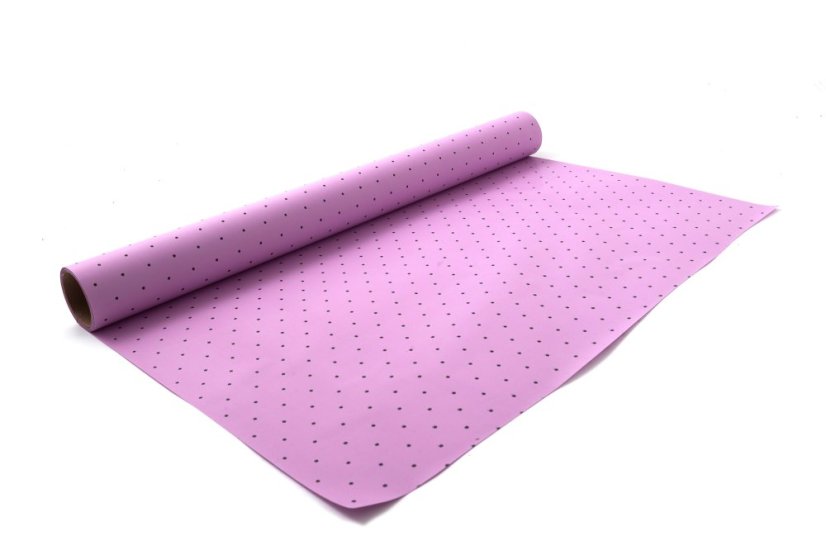 Fólie s černými puntíky 50 cm - Barva: Olivová