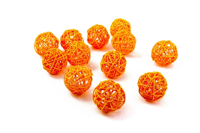 Ratan ball 6 cm - Barva: Zelená