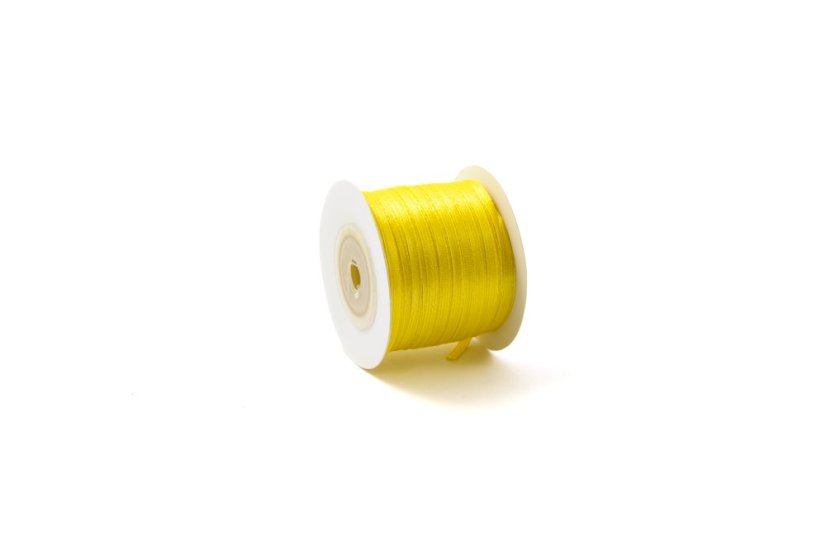 Saténová stuha 3 mm - Barva: Khaki